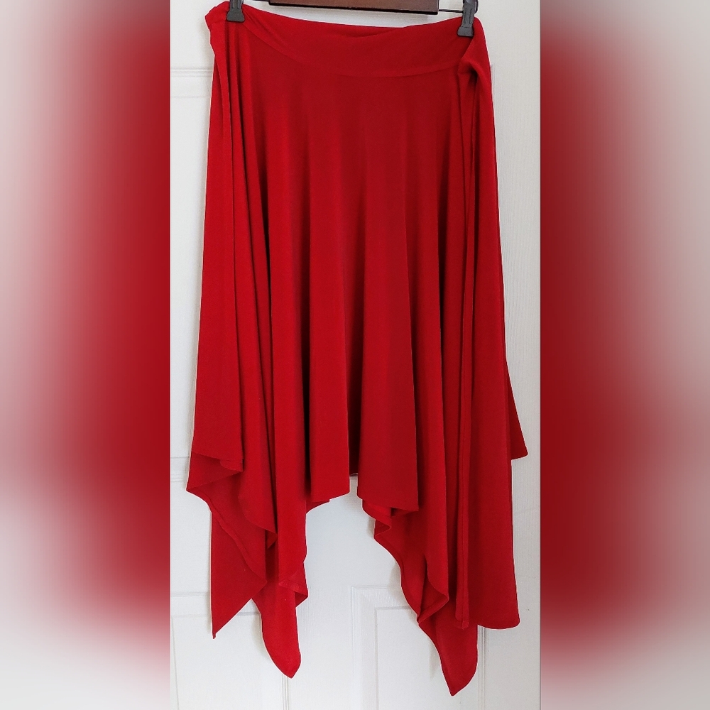 Norma Kamali Timeless Red Infinity Skirt
